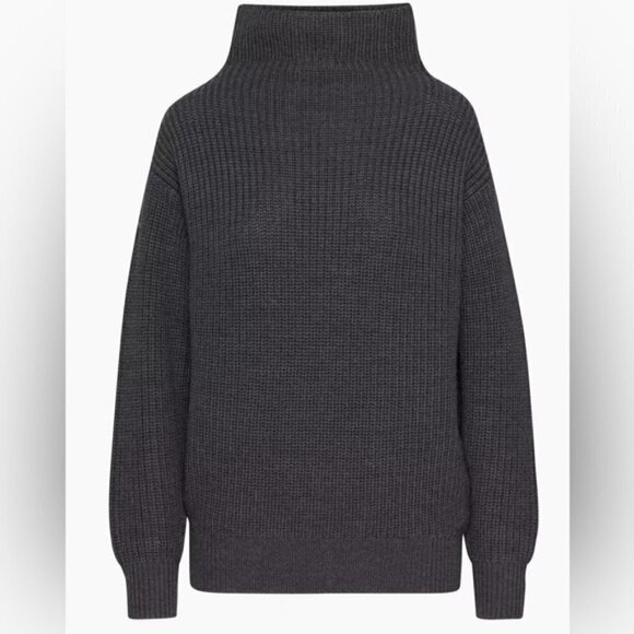 Aritzia Gray Turtleneck Sweater - Picture 2 of 13